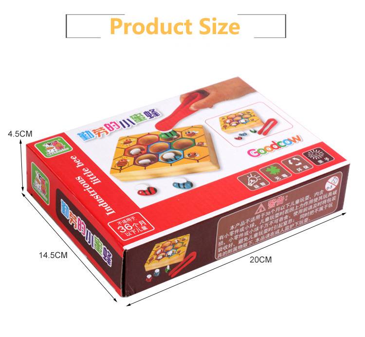 Hot Wooden Leaning Educatinal Toys Children Montessori Early Education Beehive Game Childhood Color Cognitive Clip Small Bee Toy Hot Wooden Leaning Educatinal Toys Children Montessori Early Education Beehive Game Childhood Color Cognitive Clip Small Bee Toy