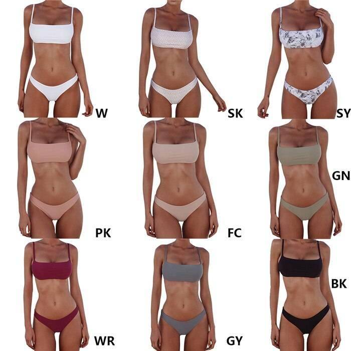 2021 New Sexy Push Up Unpadded Brazilian Bikini Set Women Vintage Swimwear Swimsuit Beach Suit Biquini bathing suits 2021 New Sexy Push Up Unpadded Brazilian Bikini Set Women Vintage Swimwear Swimsuit Beach Suit Biquini bathing suits