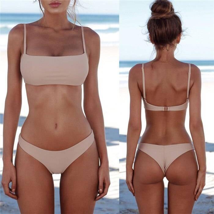 2021 New Sexy Push Up Unpadded Brazilian Bikini Set Women Vintage Swimwear Swimsuit Beach Suit Biquini bathing suits 2021 New Sexy Push Up Unpadded Brazilian Bikini Set Women Vintage Swimwear Swimsuit Beach Suit Biquini bathing suits