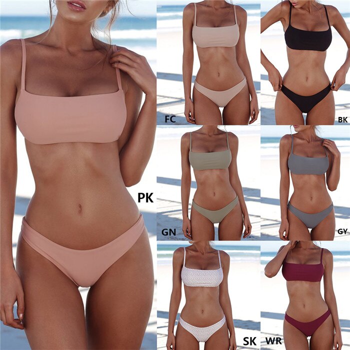 2021 New Sexy Push Up Unpadded Brazilian Bikini Set Women Vintage Swimwear Swimsuit Beach Suit Biquini bathing suits 2021 New Sexy Push Up Unpadded Brazilian Bikini Set Women Vintage Swimwear Swimsuit Beach Suit Biquini bathing suits
